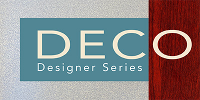 Eight examples of finishes offered by DECO Technologies
